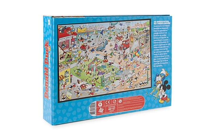 Product afbeelding: Donald Duck Puzzel 1: 12 ambachten 50 ongelukken