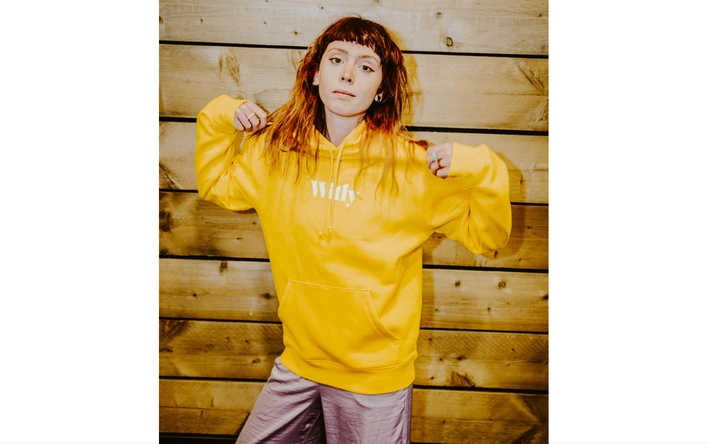 Product afbeelding: Willy - Hoodie - Geel - Maat L