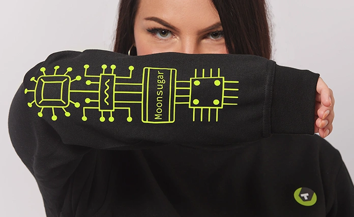 Product afbeelding: Sweater met Tweakers username groen