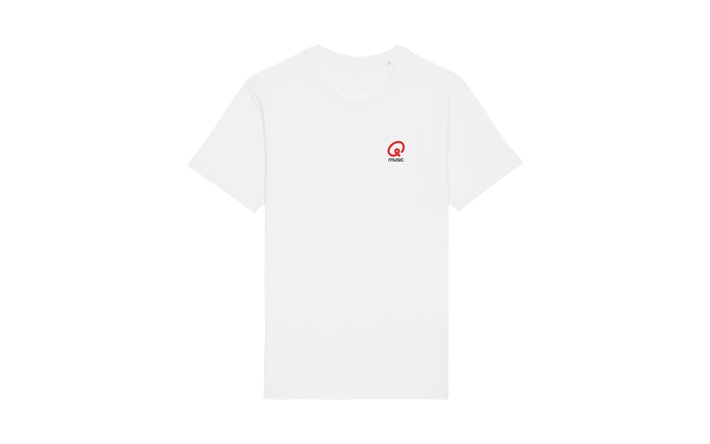 Product afbeelding: T-shirt - Q Sounds Better With You - gepersonaliseerd - wit