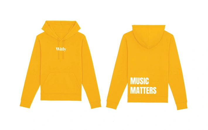 Product afbeelding: Willy - Hoodie - Geel - Maat L