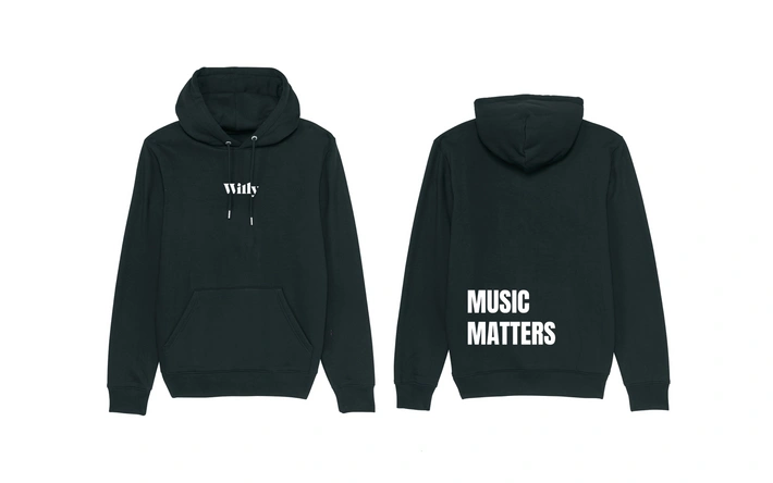 Product afbeelding: Willy - Hoodie - Zwart - Maat L